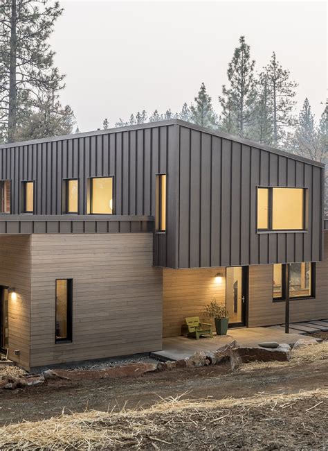 metal siding on a house|residential modern metal siding house.